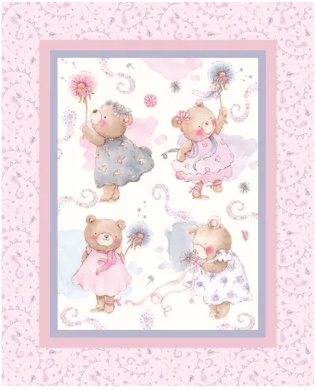 Cot Quilt Kit - Jen Digital Ballerina - DV7245