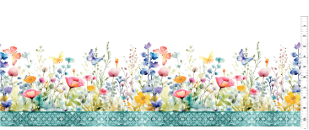 Fabric~ Jason Yenter - Butterfly Fantasy 2BF-1 - Border Fabric