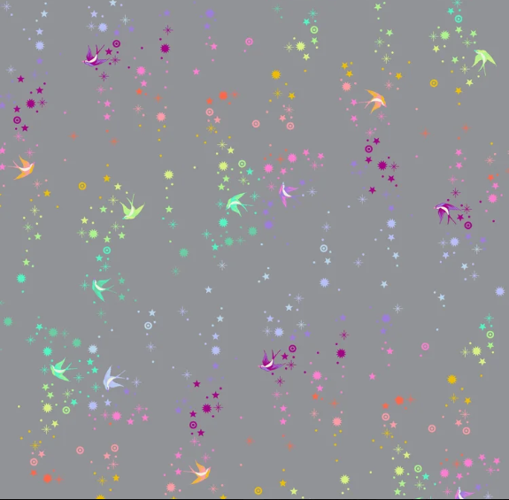 Tula Pink~ Graywork 'Fairy Dust' (Shadow)