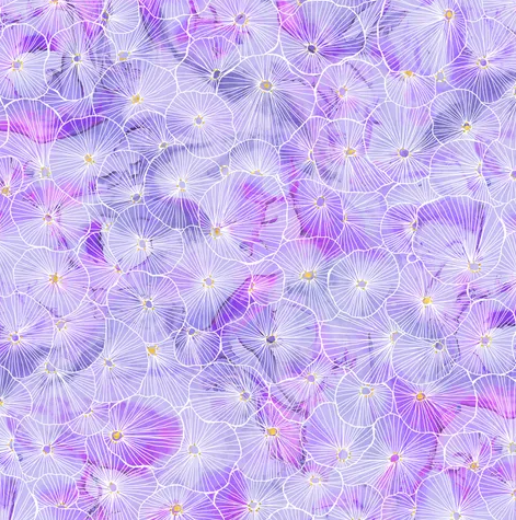 Fabric - Painted Sea Linear Bursts - Light Violet