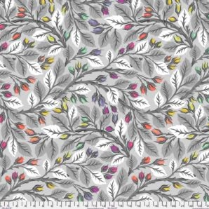 Tula Pink 108"  Wide Back ~ Graywork -  Best Buds Fog