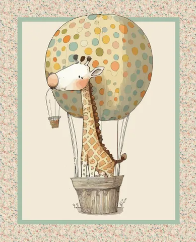 Panel ~ Giraffe Cot Size - Devonstone