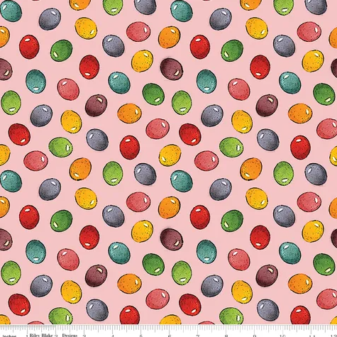 Fabric ~ Egg Hunt - Jelly Beans Pink