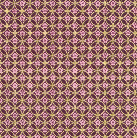 Fabric ~ Imperial Collection: Graceful Cranes - 23512-24 PLUM