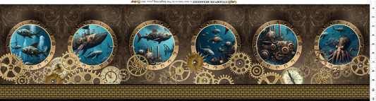 Fabric ~ Jason Yenter - Steampunk Menagerie 3ST-1