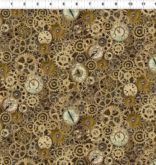 Fabric ~ Jason Yenter - Steampunk Menagerie 6ST-1