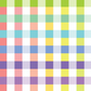 Fabric - Wideload 108" Rainbow Check White