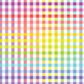 Fabric - Wideload 108" Rainbow Check White