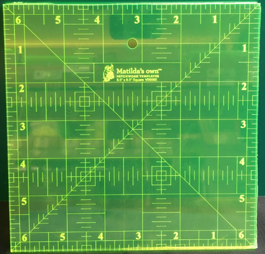 Matilda's Own 6.5"x 6.5"  Square Ruler