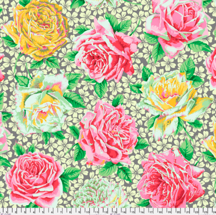 Kaffe Fassett - Rose Bloom - Grey