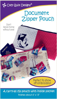 Pattern - Document Zipper Pouch