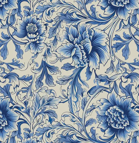 Fabric - Wideload 108" Fleur - Blue