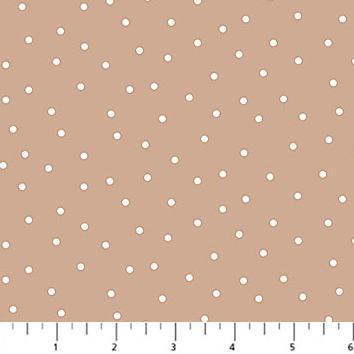 Fabric ~ Nest - Dots Caramel