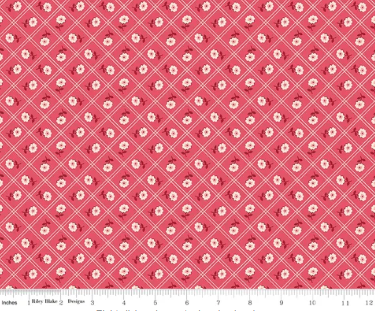 Berry & Sage by Lori Holt - Calico Tea Rose  - C17384