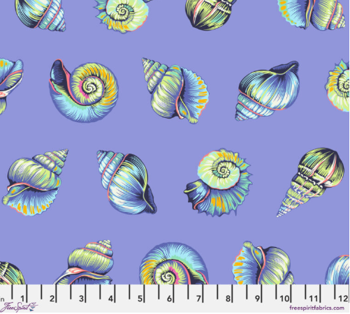 Tula Pink ~ Floral Reef - Lil Shelly Marine