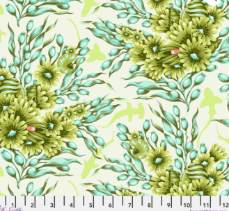 Tula Pink ~ Floral Reef - Shadow Sharks Seagrass