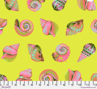 Tula Pink ~ Floral Reef - Lil Shelly Seagrass