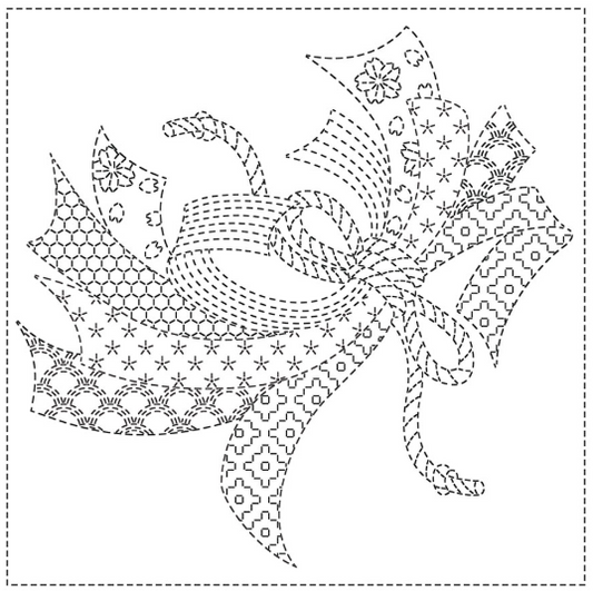 Sashiko cloth - NOSHI (White)