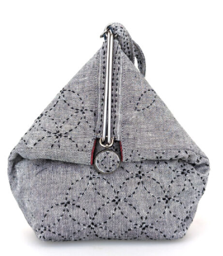 Kit - Sashiko Side Clasp Purse (Grey)