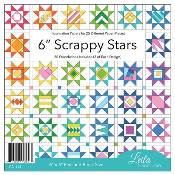 Pattern - 6" Scrappy Stars