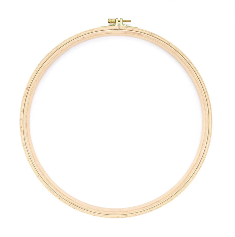 Nurge Embroidery Hoop - Wooden Screwed 16mm - 12/310mm