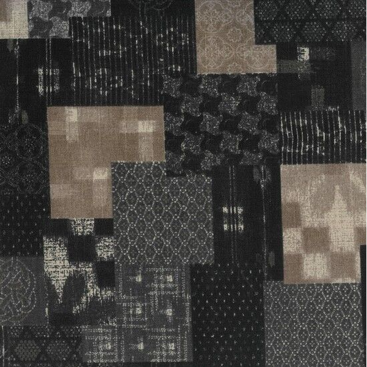 Japanese Fabrics - Kizu (Black)