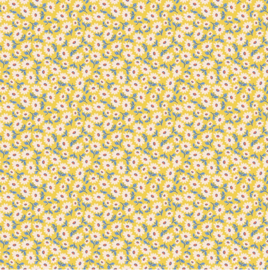 Fabric - Bluebells & Buttercups - Sugar Daisy Sunshine