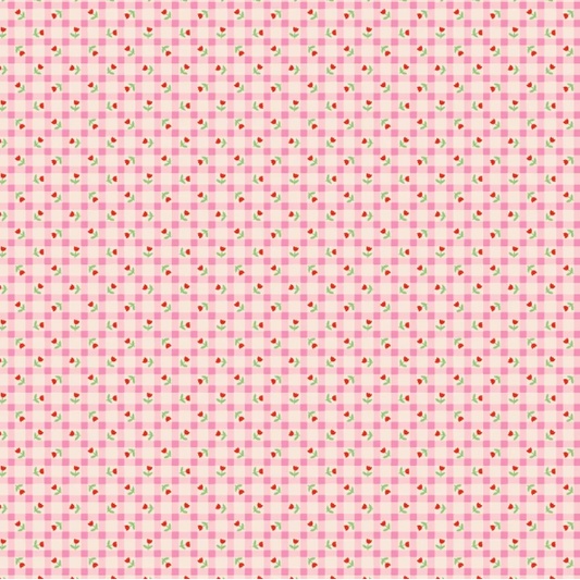 Fabric - Bluebells & Buttercups - Tulip Kisses Pink
