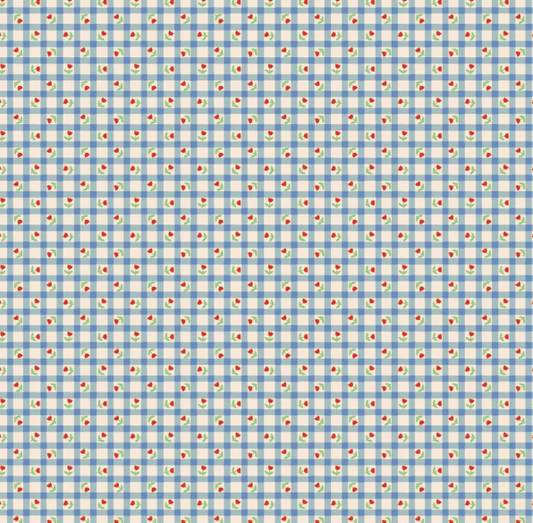 Fabric - Bluebells & Buttercups - Tulip Kisses Periwinkle