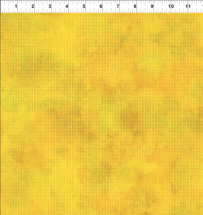 Fabric ~ Jason Yenter - Dit Dot Evolution - Buttercup