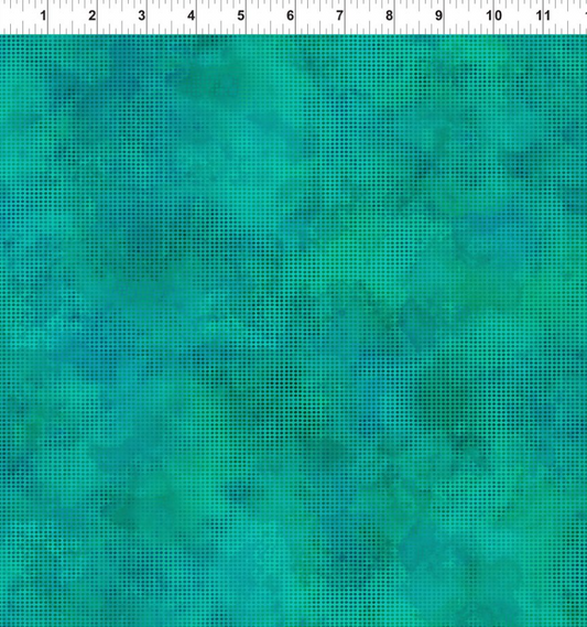 Fabric ~ Jason Yenter - Dit Dot Evolution - Aqua
