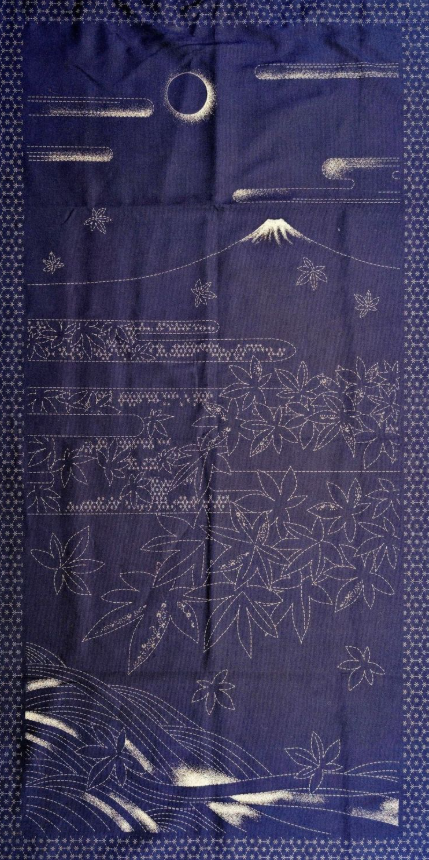 Sashiko Panel - DES# HM-57 Navy
