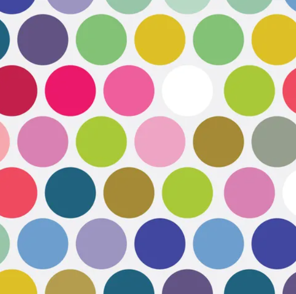 Fabric - Wideload 108" Large Spot White