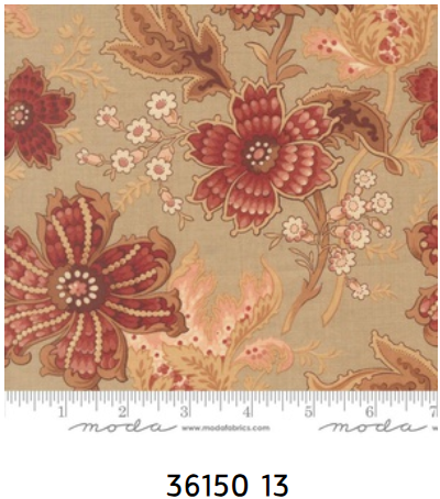 Fabric~ French General - Le Jardin Rouge M3615013