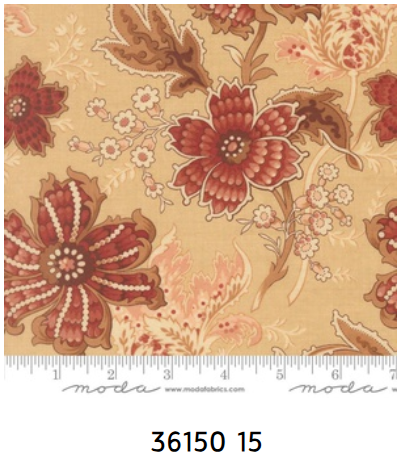 Fabric~ French General - Le Jardin Rouge M3615015