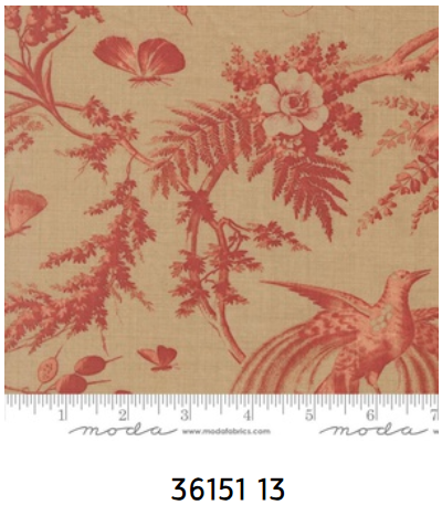 Fabric~ French General - Le Jardin Rouge M3615113