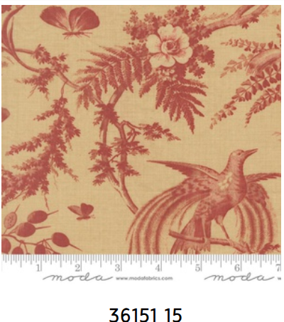 Fabric~ French General - Le Jardin Rouge M3615115
