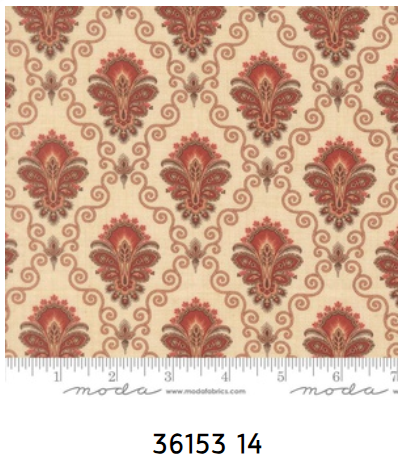 Fabric~ French General - Le Jardin Rouge M3615314