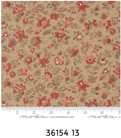 Fabric~ French General - Le Jardin Rouge M3615413