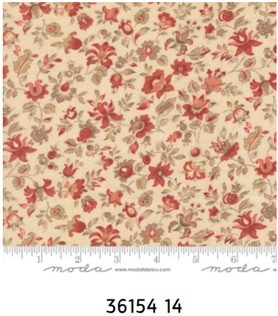 Fabric~ French General - Le Jardin Rouge M3615414