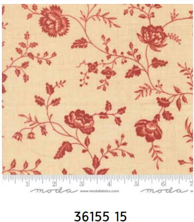 Fabric~ French General - Le Jardin Rouge M3615515