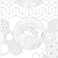 Celebratory Sashiko Fabric - COSMO - Kotobuki Navy