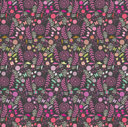 Tula Pink ~ Prince Charming Deja Vu - Dandelion Licorice