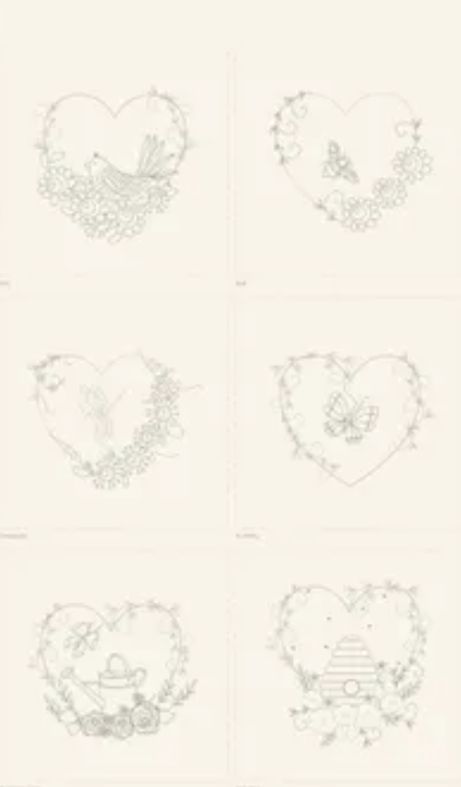 Stitchery Panel - Garden Trinkets DV7896