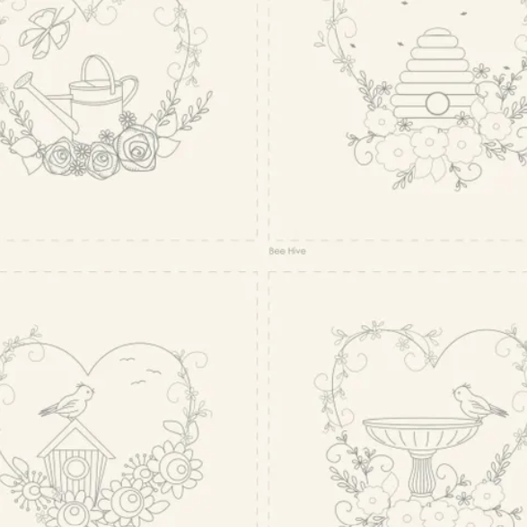 Stitchery Panel - Garden Trinkets DV7896
