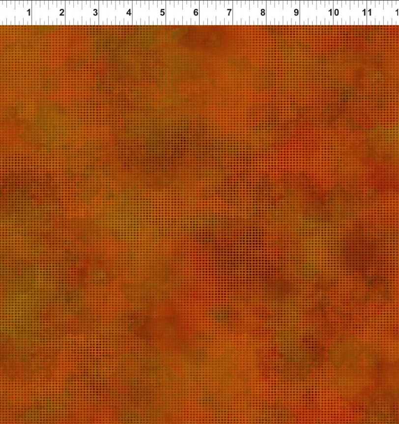 Fabric ~ Jason Yenter - Dit Dot Evolution - Pumpkin