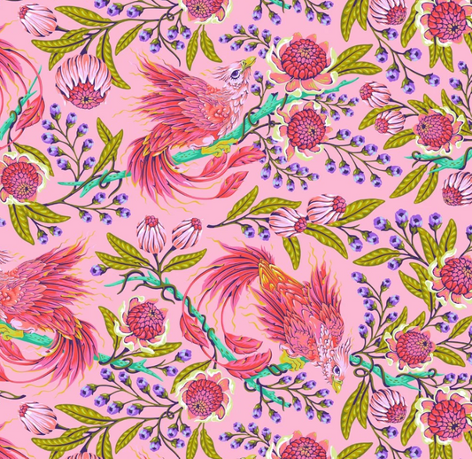 Tula Pink ~ Legendary - Hot Wings Wild Orchid