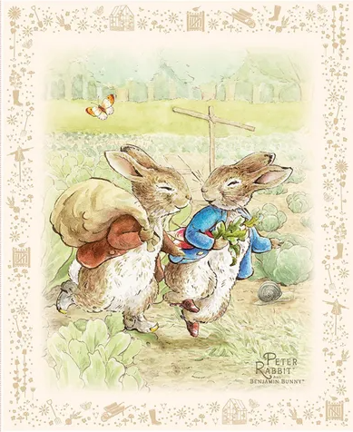 Panel ~ Peter Rabbit & Benjamin Bunny
