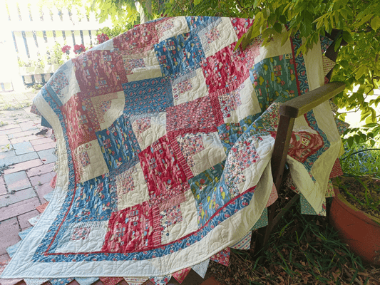 Madison's Log Cabin Quilt Kit - Tilda Village Life