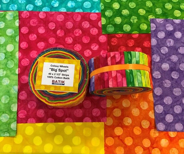 Batik Colour Wheels 'Big Spot'
